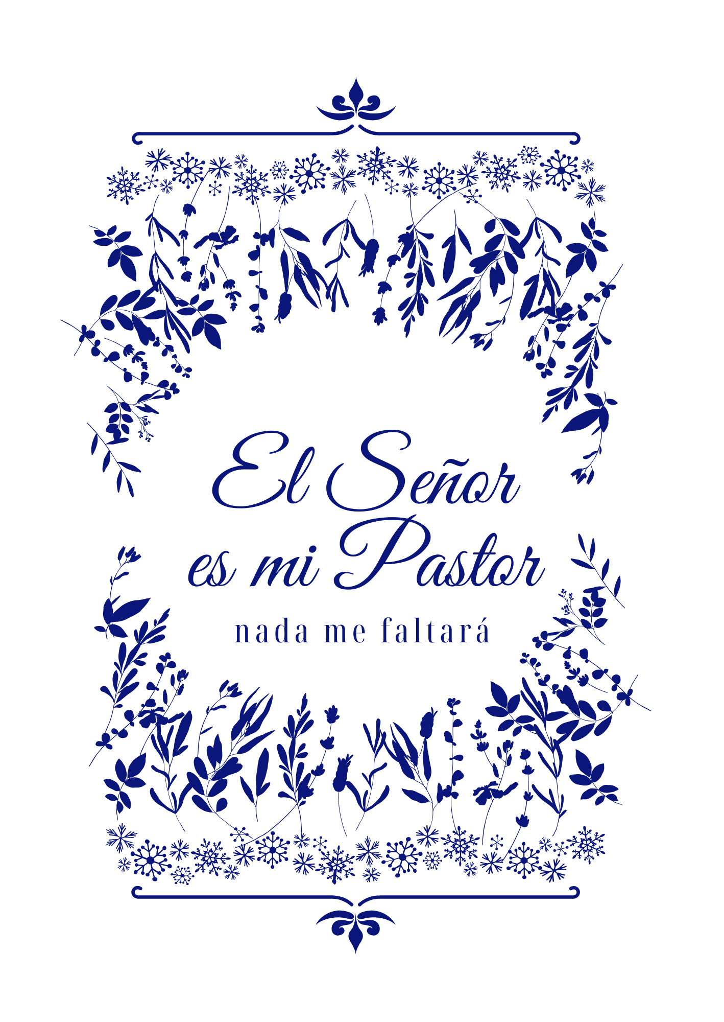 El Señor es mi Pastor - Cuadro Decorativo 11.7"x16.5"