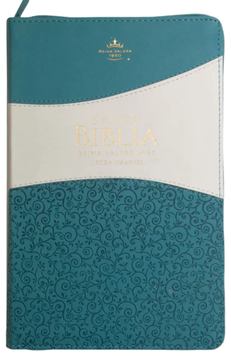 Biblia RV1960 Clasica bitono turquesa