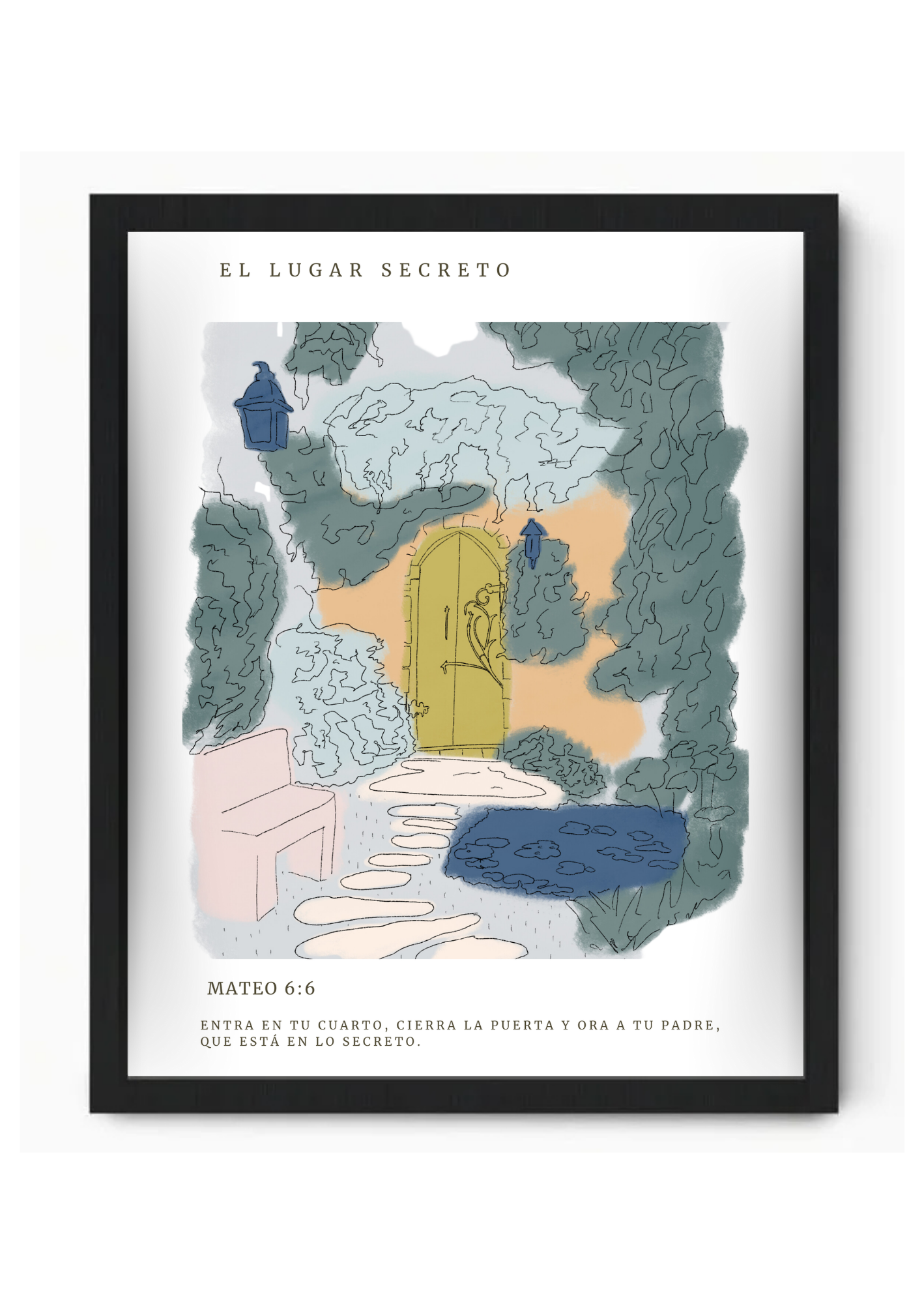 El lugar Secreto - Cuadro Decorativo 16"x20"