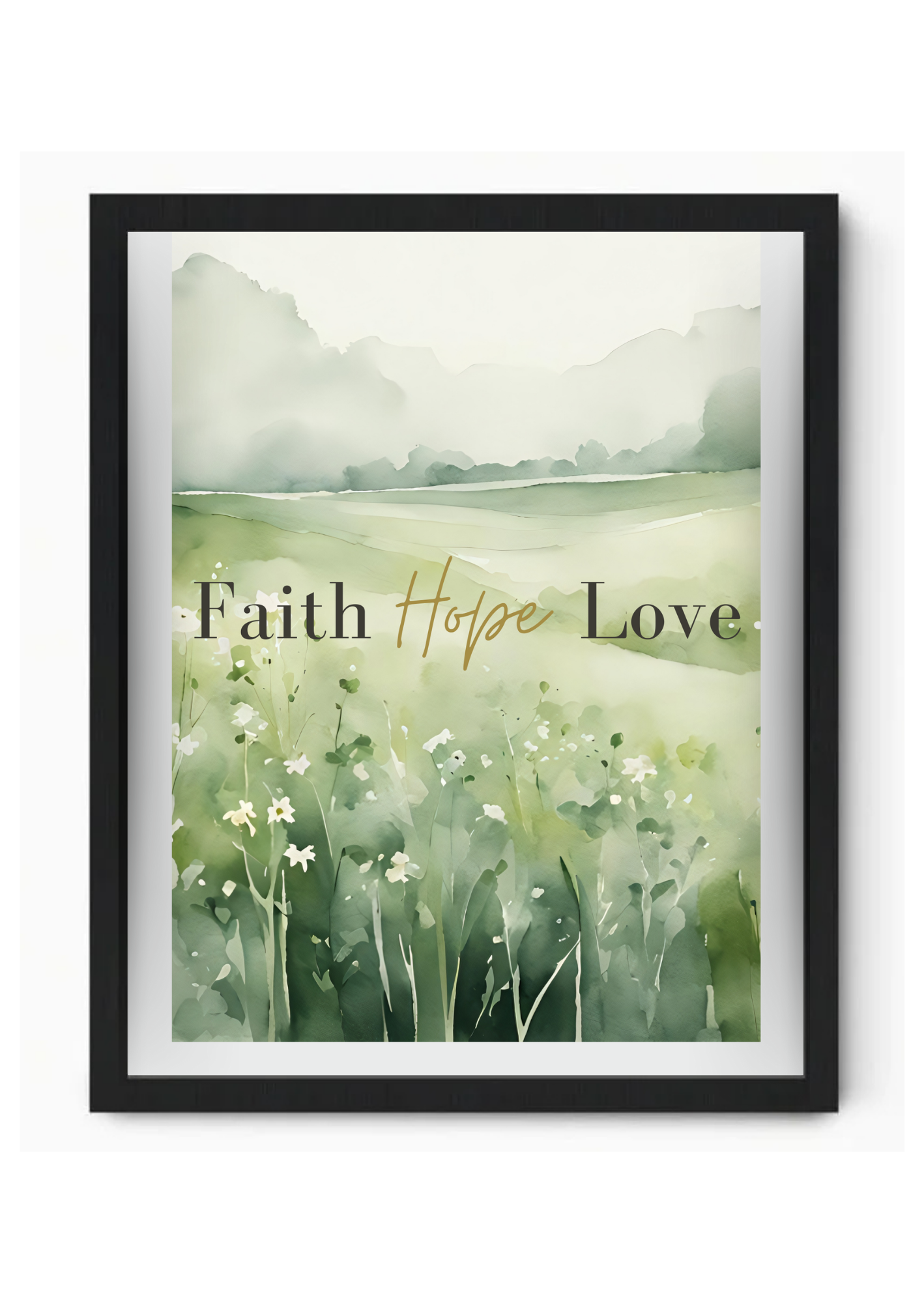 Faith Hope Love - Cuadro Decorativo 11.7"x16.5"