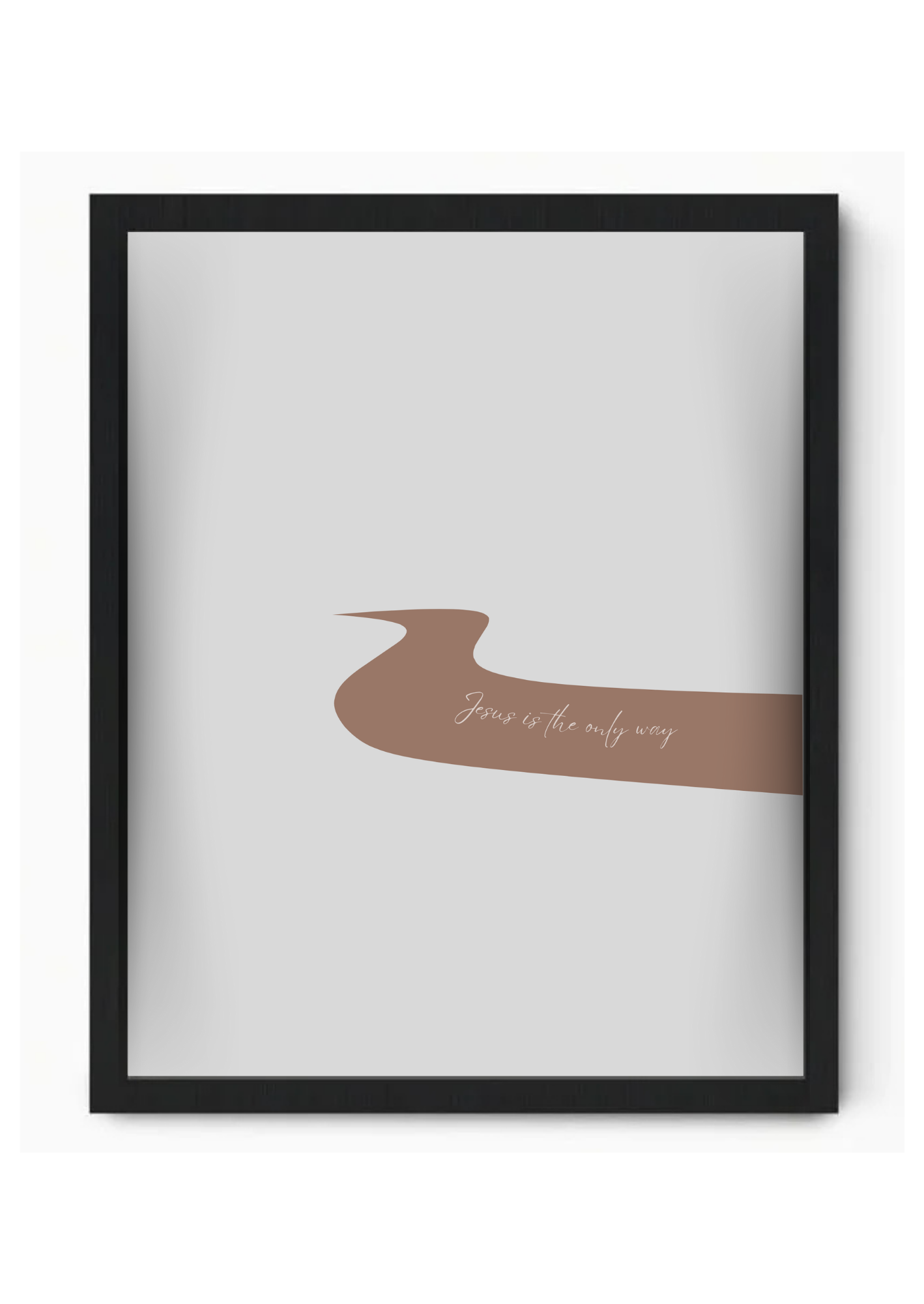 Jesus is the only way - Cuadro Decorativo 11.7"x16.5"