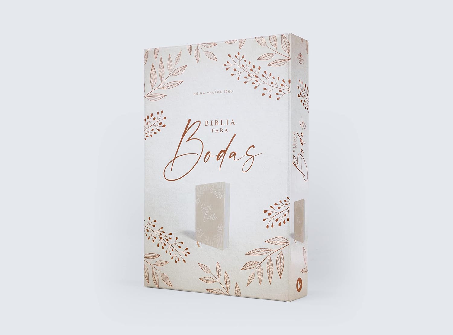 Biblia RVR60 para bodas tela TD Caja de regalo