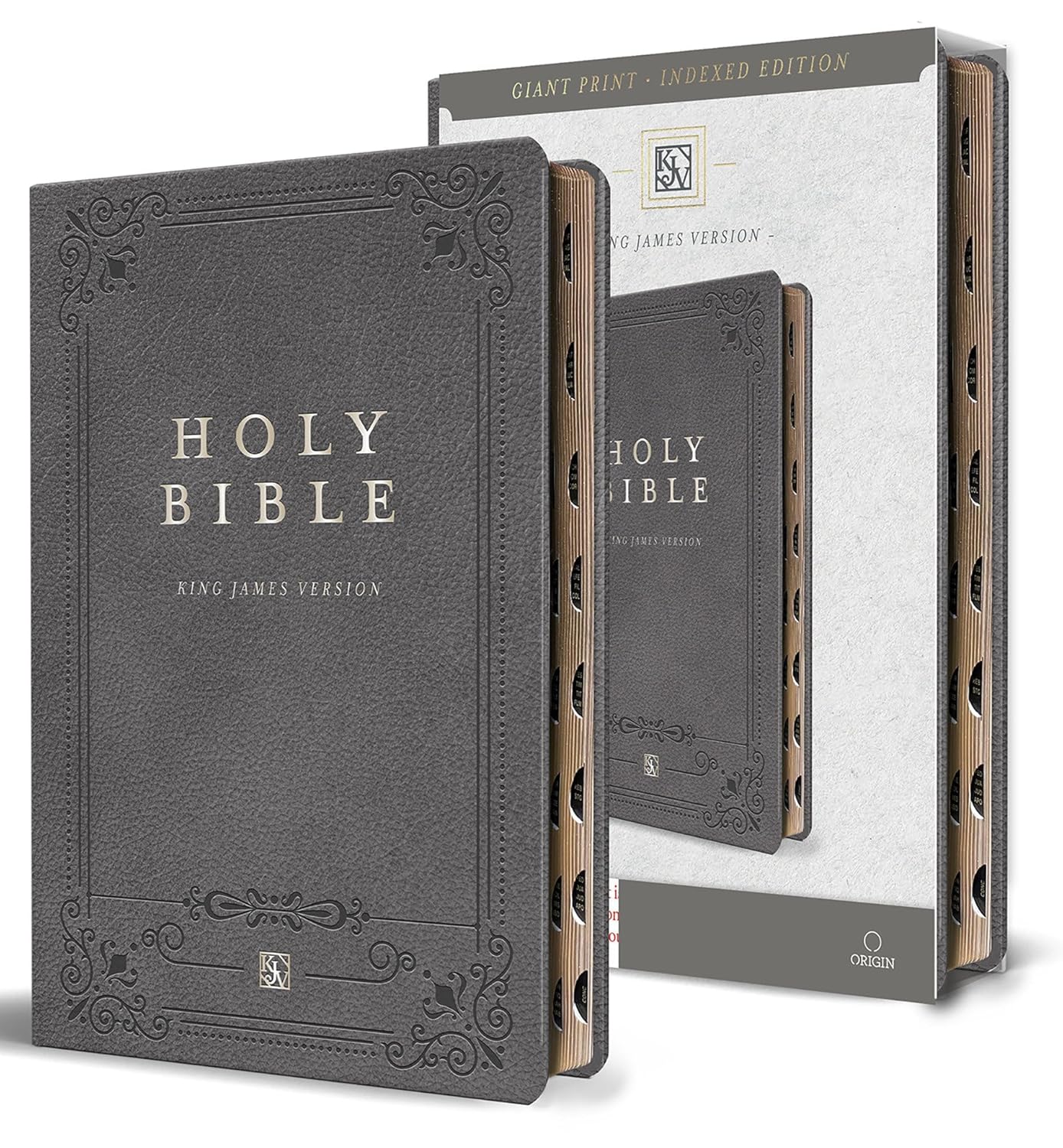 Bible KJV letra gigante gris